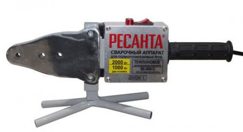 ППРС Сварочное оборудование для пропилена 2000Вт  20-63мм 6насадок.РЕСАНТА АСПТ-2000 (1/4)