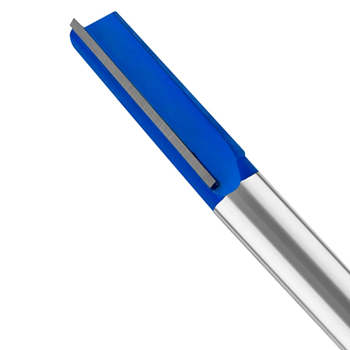 Фреза пазовая прямая с двойным лезвием хвостовик - 12 мм, d-16 мм, h-40 мм, l-75 мм vertextools 3501-124016