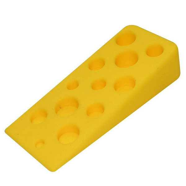 Фиксатор для дверей "Кусочек сыра". Размер 13х5,5 см. 2цв.