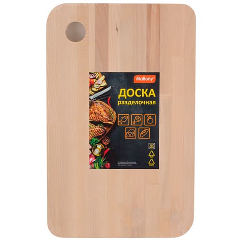 Доска разделочнаяСonfonere 22х35 см, массив берёзы