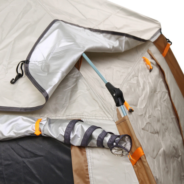 Палатка туристическая Печора-3 зонтичного типа, 240*240*155 см бежевая