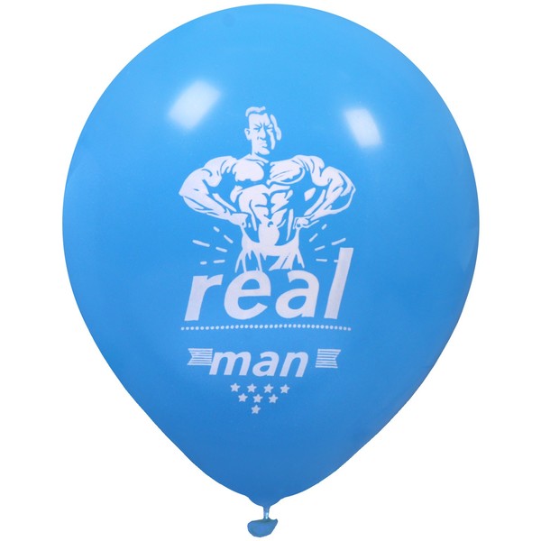 Воздушные шары  50 шт, 10"/25см "Real MAN", (микс)