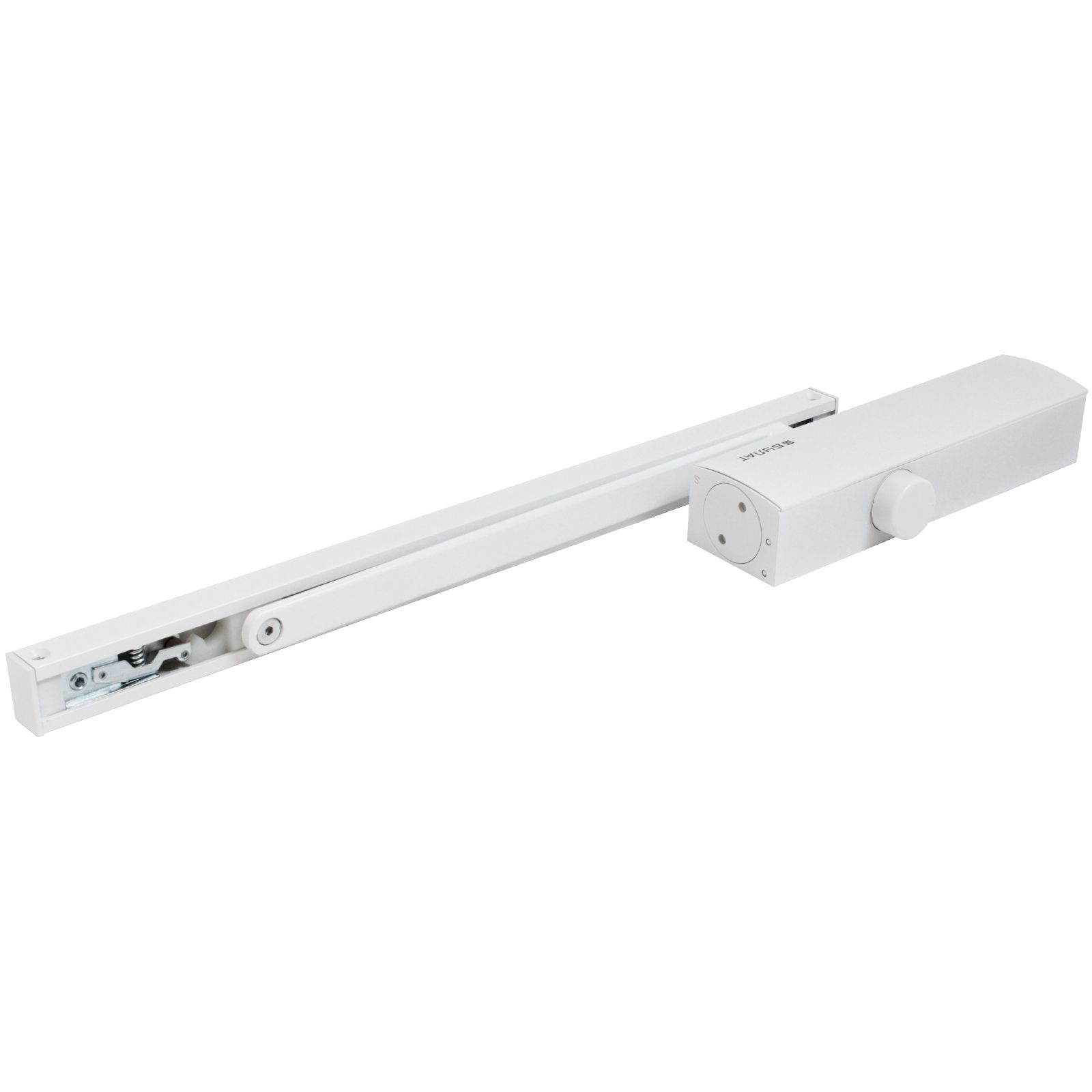 БУЛАТ Доводчик дверной PROFI ДД 802/5 BH-W (25-120кг) белый со скольз.тягой, морозостойкий (10)