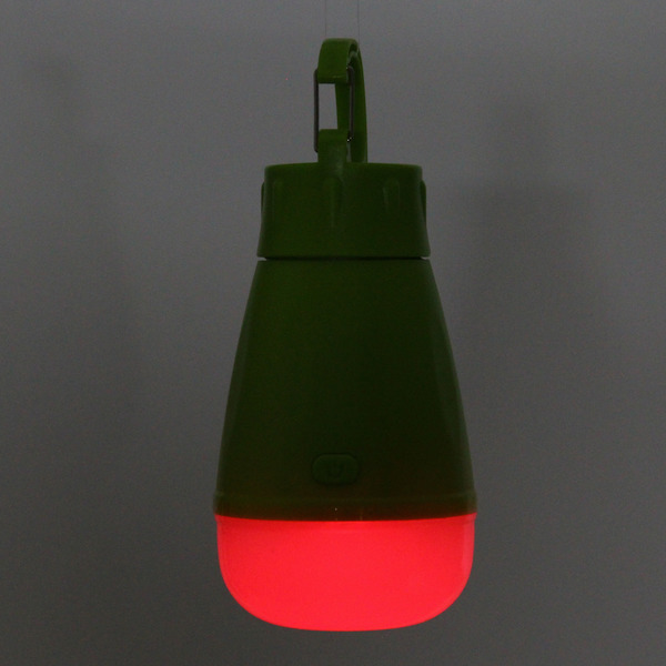 Фонарь туристический подвесной 3 режима, 3LED, 3AAA карабин 5688