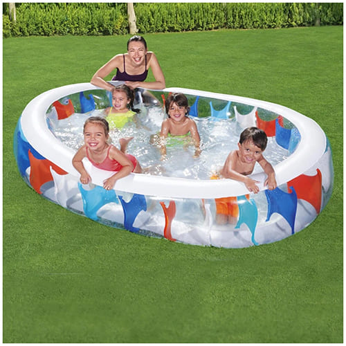 Бассейн надувной Bestway 54066, 229*152*51см, 542л, семейный овальный, 1/1