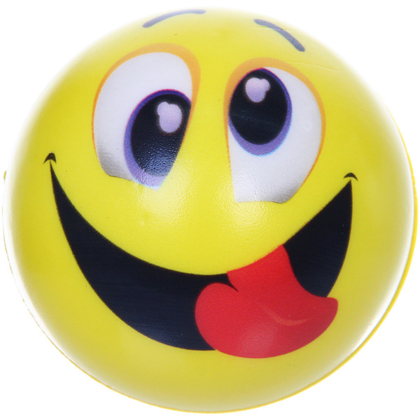 Мяч  7,6 см "Смайл" (антистресс), микс СТИКЕР НА ВЛОЖЕНИЕ