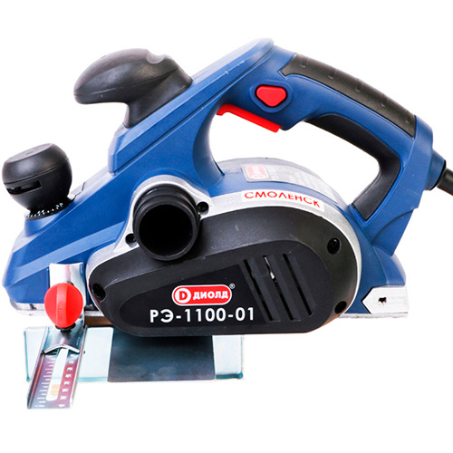 Рубанок элект. 1100Вт РЭ-1100-01 ДИОЛД, 1100 Вт, 16000 об/мин, 1/4