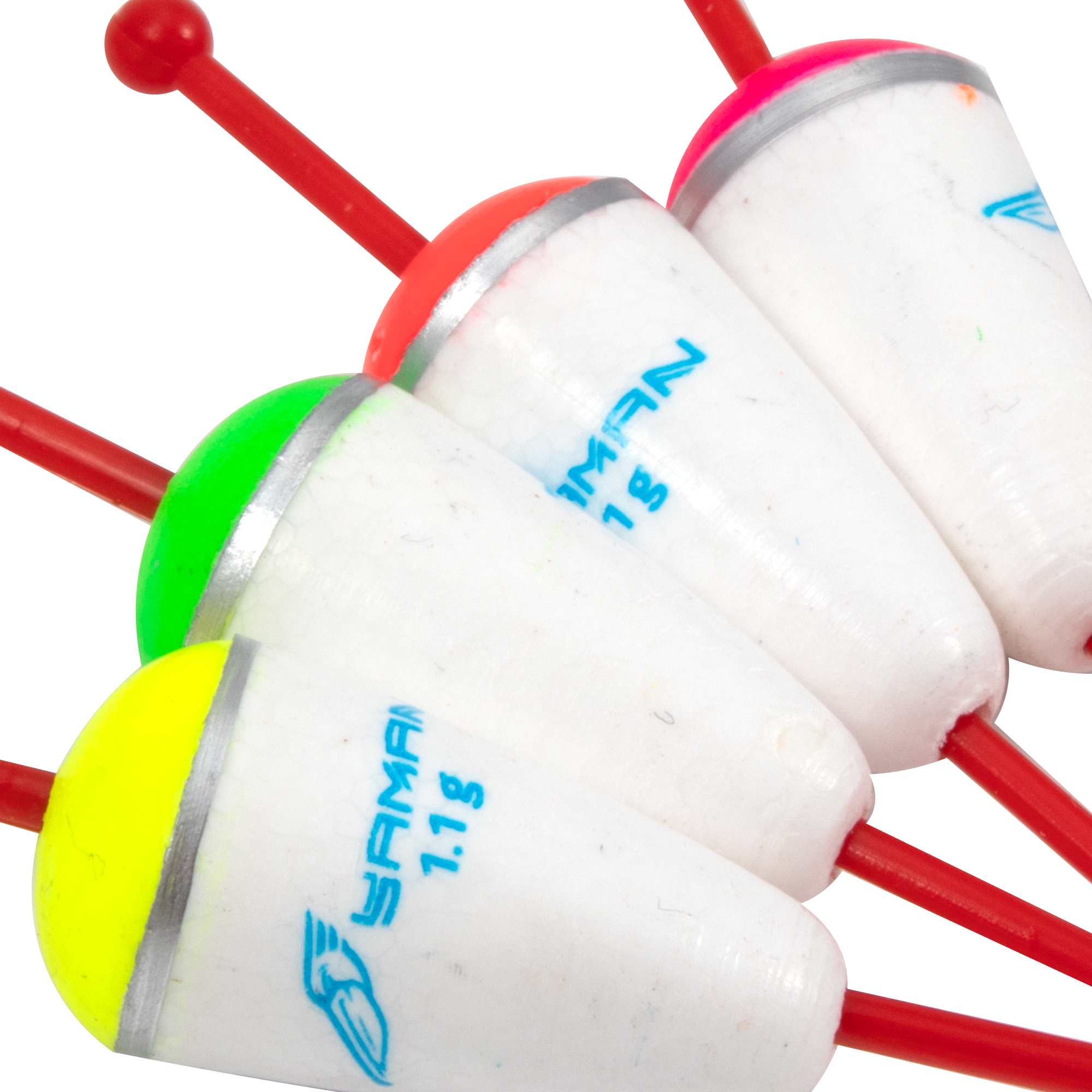 Поплавок зимний ЯМАН "Конус", пенопласт, 1,1 г, цв. в ассорт. (уп. 5 шт.)