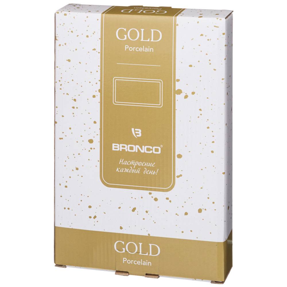 БЛЮДО ПРЯМОУГОЛЬНОЕ BRONCO, GOLD, 30*16*2, 5 СМ, КОР=18ШТ.