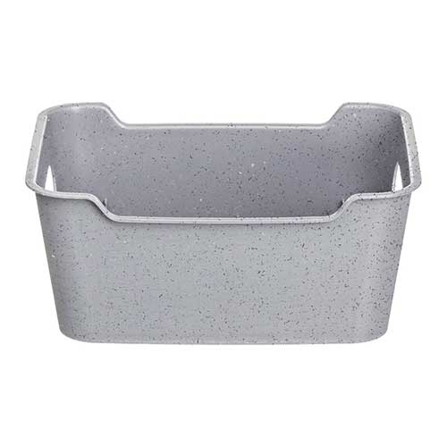 Корзинка универсальная 1.5 л Homver Mango 223300135/06, 190х140х80 мм, гранит серый