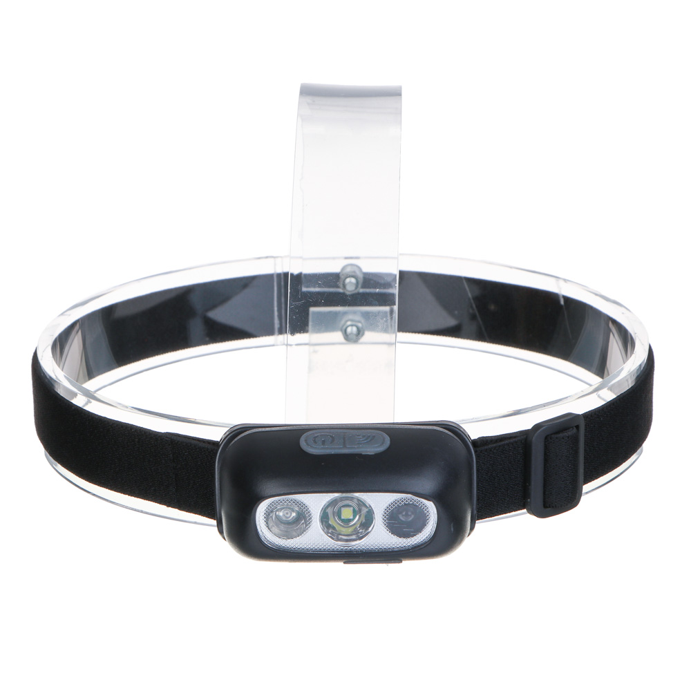 ЕРМАК Фонарь налобный, сенсорный, XPE LED, 4 режима, 400мАч, 7х3,9см