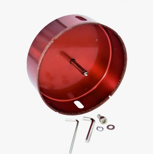 Коронка алмазная по керамограниту и мрамору "Hardcore" с направляющим сверлом 120 мм