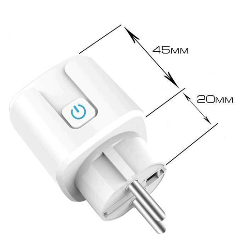 Розетка умная Орбита OT-HOS07, 1 гнездо, 16А, Wi-Fi