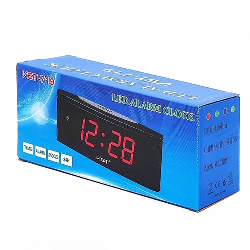 Часы настольные VST 719-5, без блока, синие