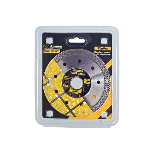 Алмазный диск 125х22,23х1,2 мм Y-тип TilePro по кафелю и керамограниту Hanskonner H9021-125-22Yt