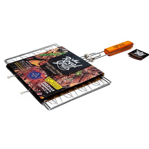 Решетка-гриль ROYALGRILl эластичная, для блюд не стандартных размеров 34 х 22 см