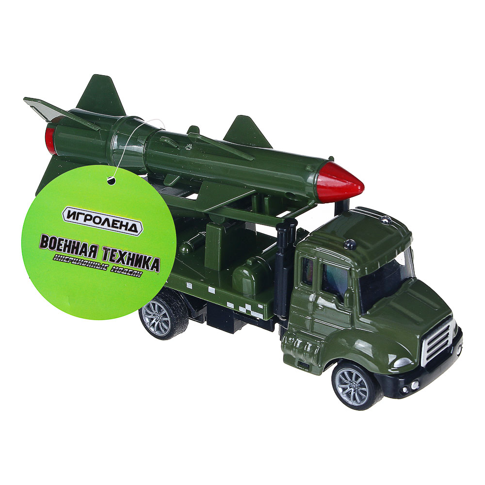 Машина в виде военной техники ИГРОЛЕНД, инерция, ABS, металл, 11,2x4,3x5,3см