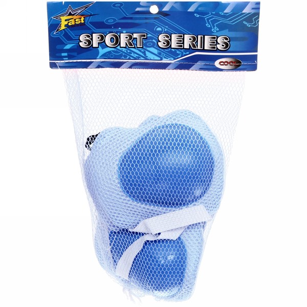 Защита комплект универсальный KL-221 (колени,локоть,кисть,4-7 лет) цв.синий