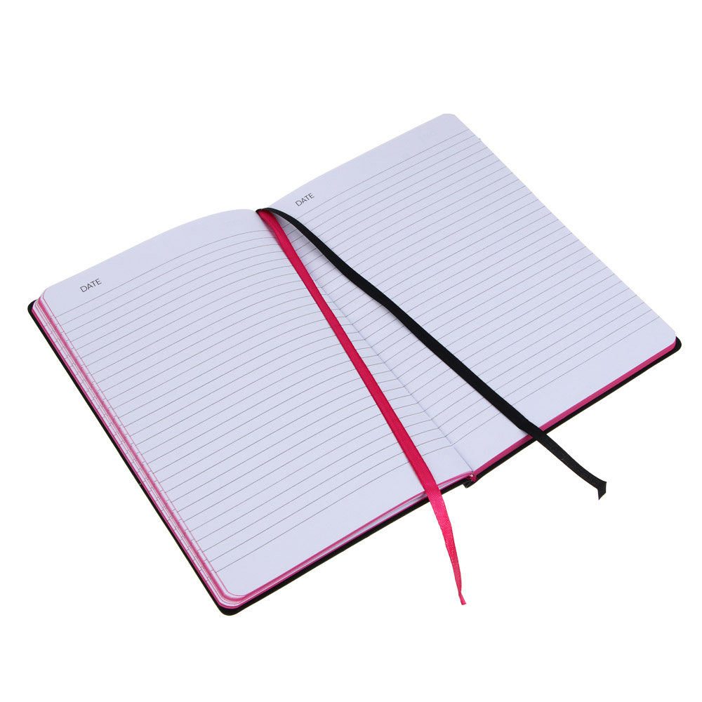 Бизнес - блокнот "АНИМЕ 2" А5, 192 стр., гибкая обл., иск.кожа, цв.срез, резинка, 2 закладки