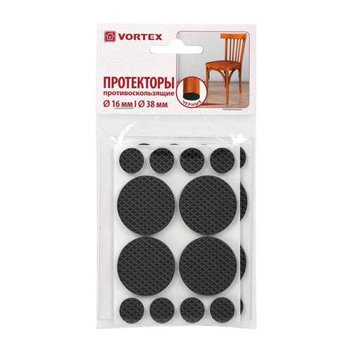 Протекторы противоскользящие из ЕВА  VORTEX  Ø 16 мм,  Ø 38 мм