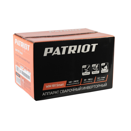 Аппарат сварочный PATRIOT WM 181Smart MMA