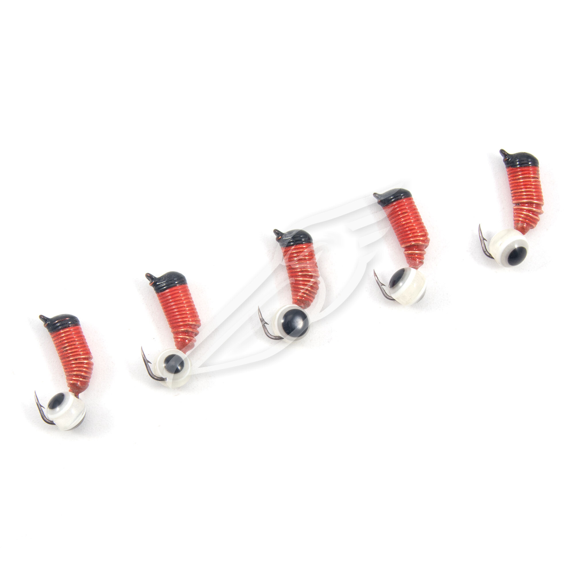 Мормышка вольф. безнасадочная "ЯМАН" Ручейник №6, d-2,5 мм, L-8.5 мм, вес 0,80 гр., рыбий глаз, цв.