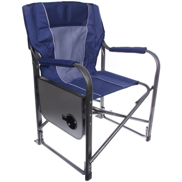 Кресло складное с подлокотниками до 100 кг SJ-0053, 52*62*92 см, цвет: синий, ТуристМастер
