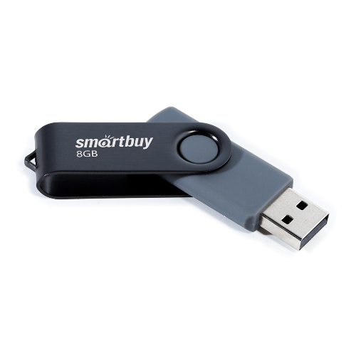UFD 2.0 Smartbuy 008GB Twist Black-Grey (SB008GB2TWK)