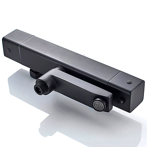 Стойка душевая с термостатом с тропическим душем картридж 35 мм латунь Ledeme L2424B