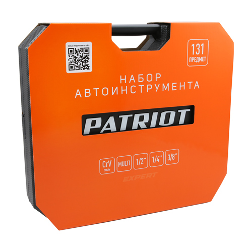 Набор автоинструмента Patriot SSP-131 "Кронос", 1/2+1/4+3/8 DR, 131 предметов, multi, Cr-V Набор автоинструмента Patriot SSP-131 "Кронос", 1/2+1/4+3/8 DR, 131 предметов, multi, Cr-V