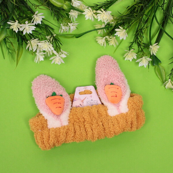 Повязка на голову "Little bunny- Bunny", микс 6 цветов, 20*6 см (подвес Единорожек)