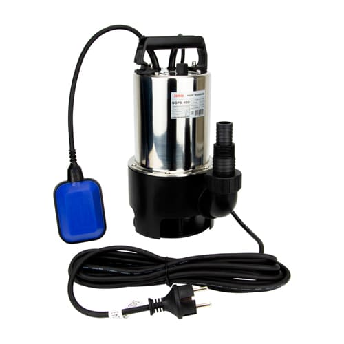 Насос дренажный для грязной воды JEMIX фекальный SGPS-400/ ФНН-125-5 корпус НЕРЖ. сталь, 1/4