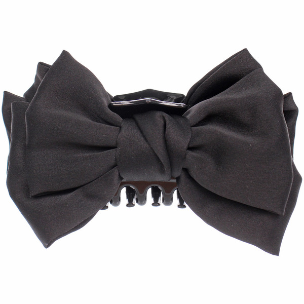 Заколка-краб для волос "ПЕРСЕЯ", цвет черный, 14,5*9см (блистер Кокетка)