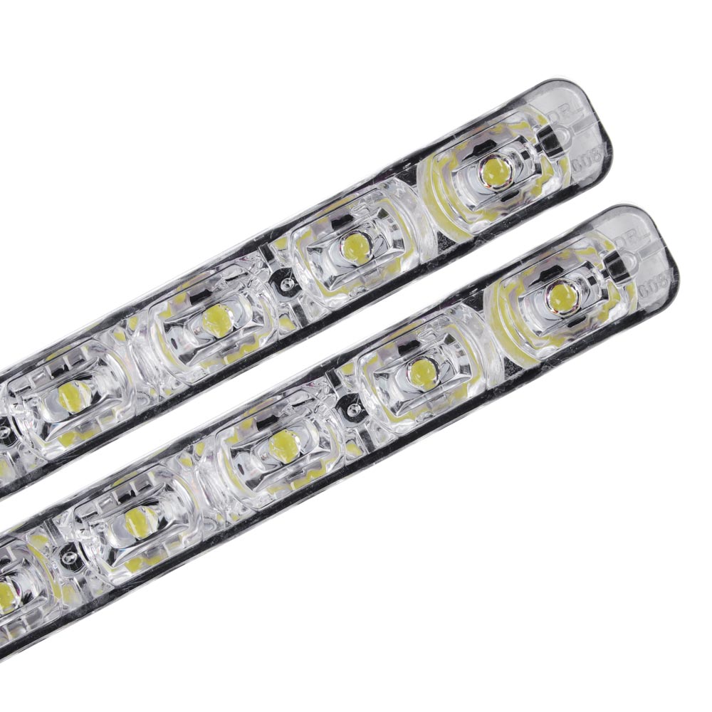 NEW GALAXY Дневные ходовые огни, LED 6 шт, пластиковый корпус, 155 мм, 12 V, белый, 2 шт NEW GALAXY Дневные ходовые огни, LED 6 шт, пластиковый корпус, 155 мм, 12 V, белый, 2 шт