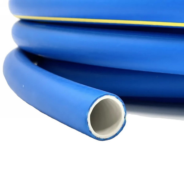 Шланг ТЭП AQUA FORCE синий с желтой полосой "1/2" 25м