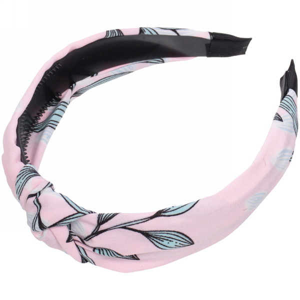 Ободок для волос "Beauty Gallery - Leaves", ширина 2,8см, микс 6 цветов 