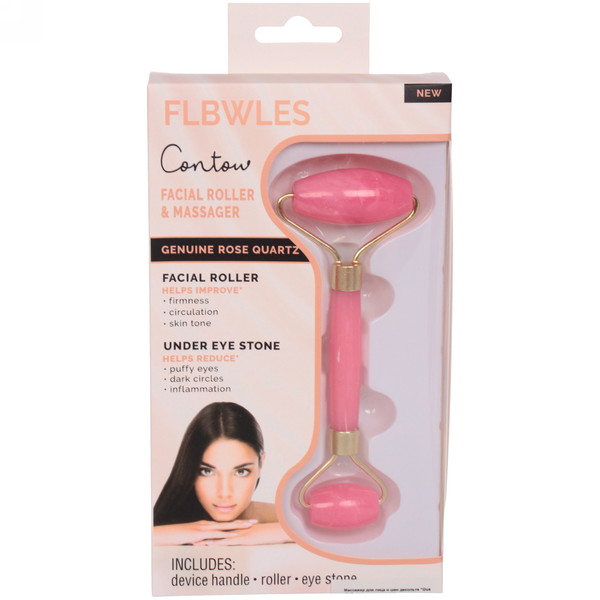 Массажер для лица и шеи декольте "Gua sha", цвет розовая вуаль