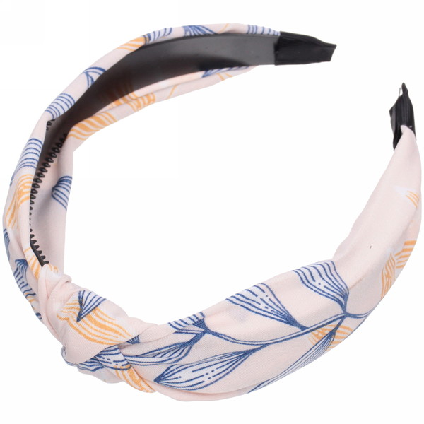 Ободок для волос "Beauty Gallery - Leaves", ширина 2,8см, микс 6 цветов 