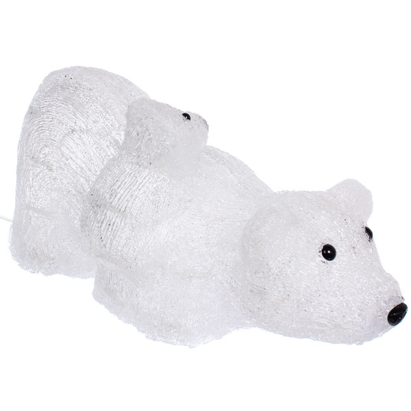 Фигура светодиодная "Медвежья семья" 38*19*19 см, 50 ламп LED, авторежим, 220V, Белый