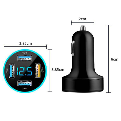Зарядное устройство авто 4*USB TDS TS-CAU71 (QC3.0,USB 2400mA)