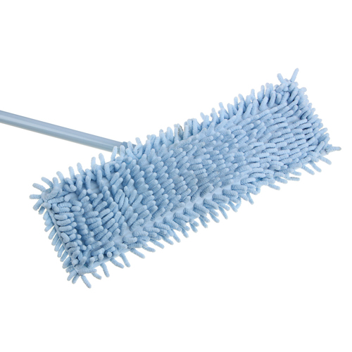 яяяШвабра плоская с насадкой из микрофиб., ручка телескоп. окраш. металл, 70-120см, насадка 70г (насадка 444-363)  VETTA  (1/20)