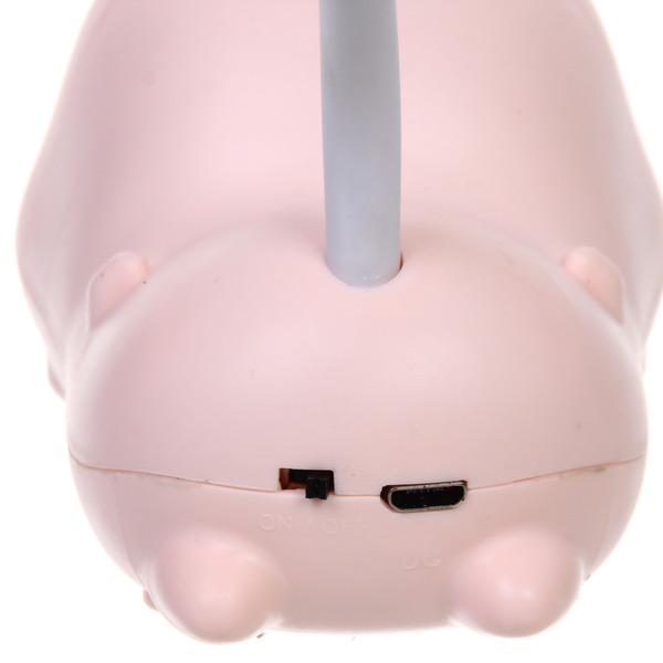 Настольная лампа "Sweet deer" 7.5*13.5*20 см LED, USB 0.6-3W, Розовый