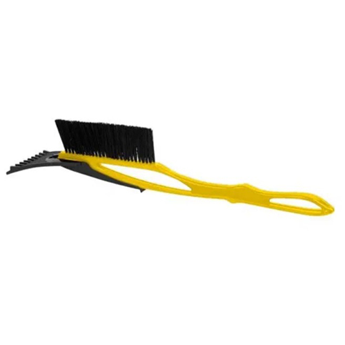 Щетка для снега скребок для авто SATURN 100х100х400мм (ярко-желтый) (1/30)