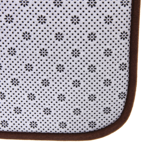 Набор для ванной и туалета 3 пр. "Flo"  ( 2 коврика 50*80+50*40, 1 чехол на крышку унитаза)коричн