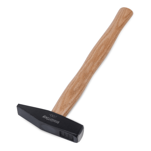 Молоток слесарный с деревянной клеенной рукояткой, 200 г, Smartbuy tools