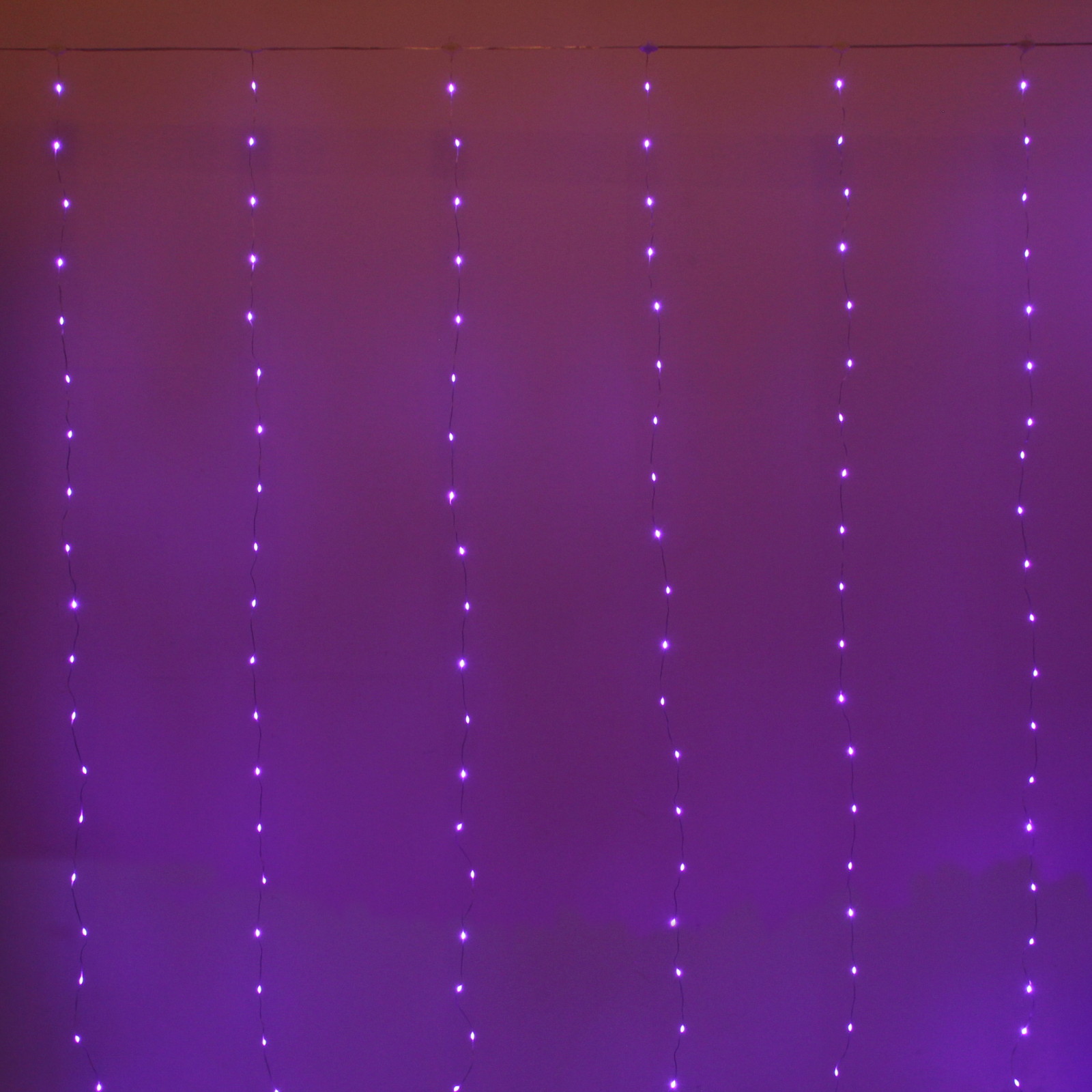 Гирлянда для дома ЗАНАВЕС "Magnificent" ш3* в2,8 м 280 ламп LED, прозрачн.пров, более 8 реж, с пультом Д/У на подвесах, IP-20, RG/RB (USB)
