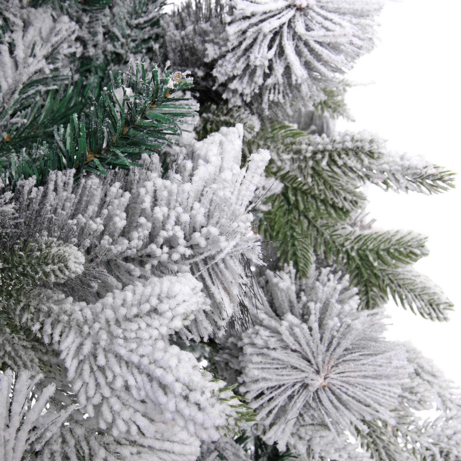 Ёлка "Снежная рапсодия" 210 см, ПВХ+Леска, шишки, белый иней (1100 веток)