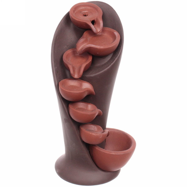 Подставка под стелющиеся благовония "Водопад мудрости" цвет коричневый 11*10*20см