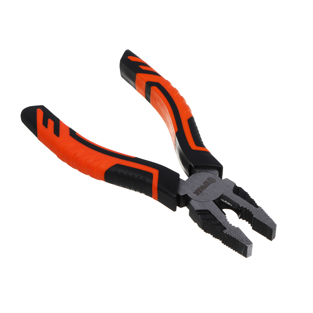 ЕРМАК Плоскогубцы комбинированные, двухкомпонентные рукоятки, 45 сталь, 160мм