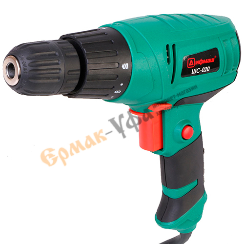 Дрель-шуруповерт сетевой ДИФМАШ, ШС-020  ( 650 Вт, 0-750 об/мин, реверс)